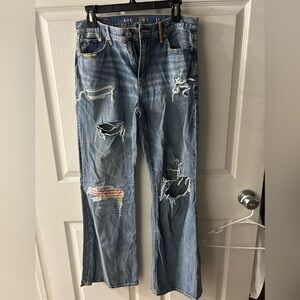 American Eagle Pride Jeans Low-Rise Baggy Flare